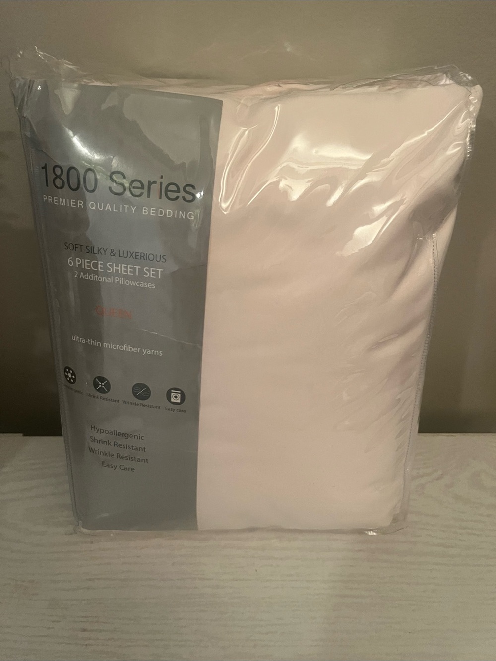 Queen Sheet Set in Light Cream color